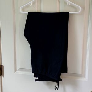 Eileen Fisher Black Side Zip Ankle Pants Petite Medium